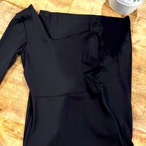 Black one sleeve dress